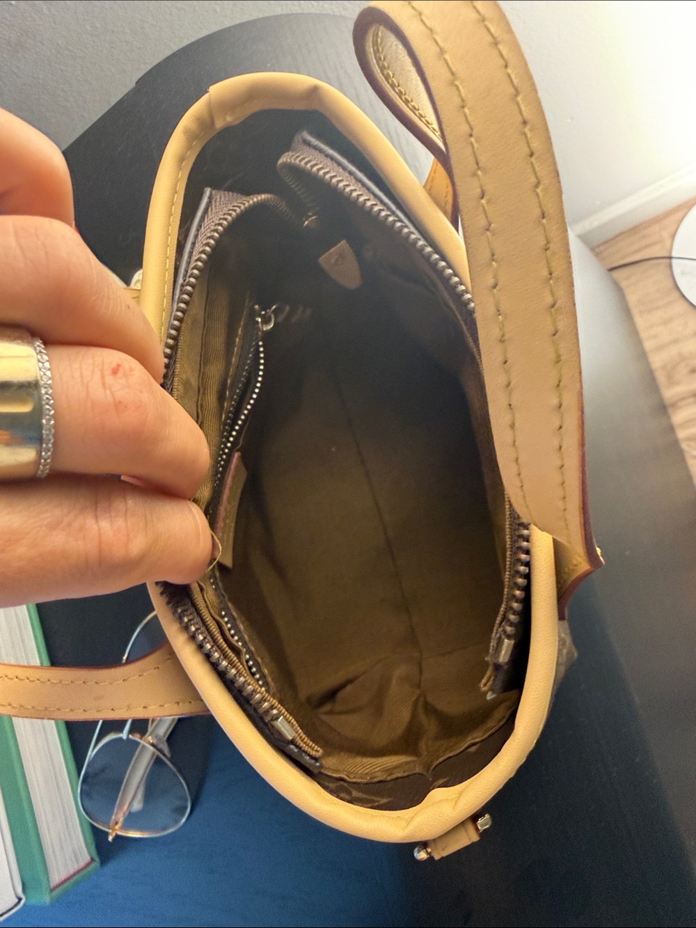 Louis Vuitton Monogram Mini Bag in Brown and Tan - Picture 4 of 5